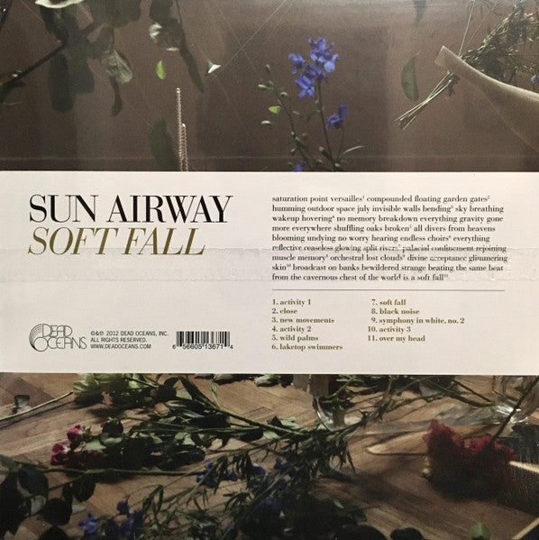Sun Airway - Soft Fall - Mint - 2012 Dead Oceans Purple Vinyl LP Record in Experimental Rock Genre with Poster & Download