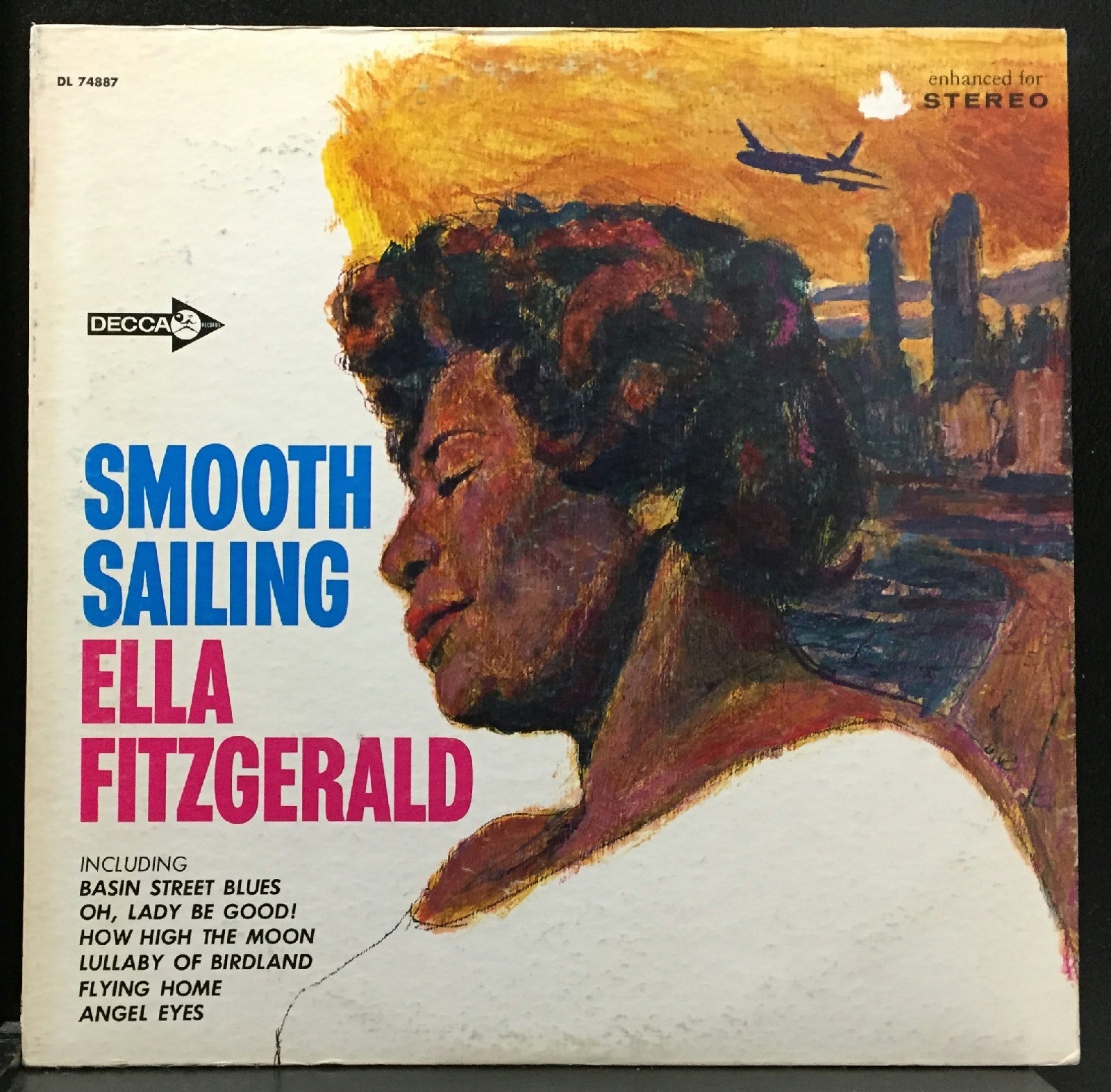 1967 Decca USA White Label Promo LP - Ella Fitzgerald's Smooth Jazz Vocal Record