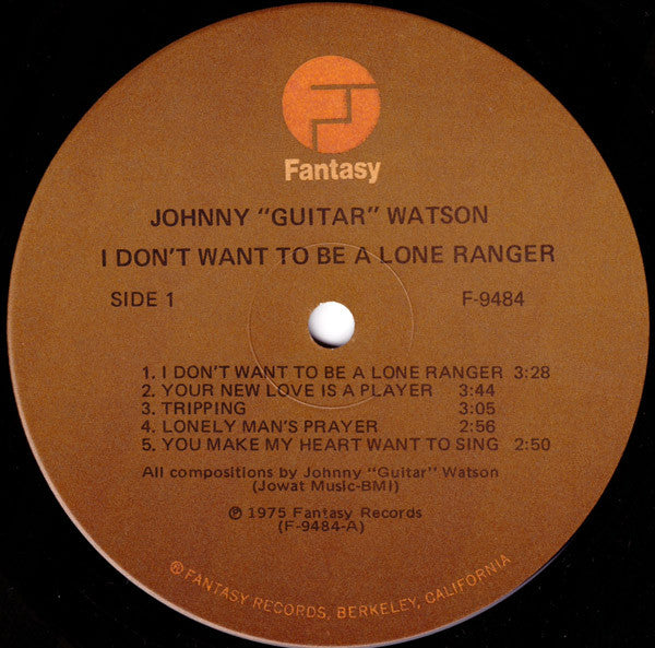 Johnny Guitar Watson - 1975 Fantasy USA Funk/Disco/Blues VG LP Record