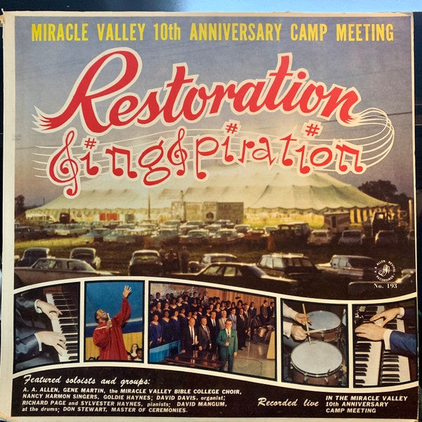 Various Artists - Miracle Valley 10th Anniversary Camp Meeting (No. 2) Restoration Singspiration - High - Quality Vinyl LP Record from Miracle Revival Recordings USA - Gospel Music Compilation