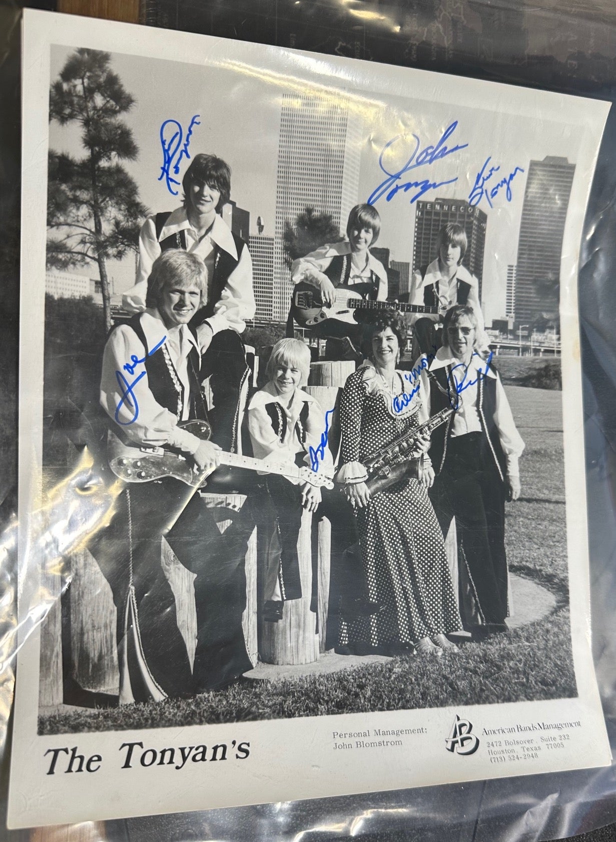 1973 The Tonyans - 'Who Will Buy' VG+ LP Record with 3 Signed Press Photos, Rock/Pop/Lounge