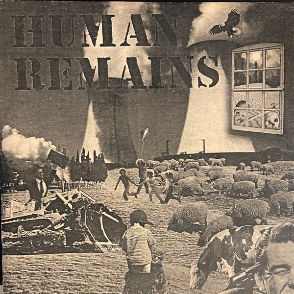 1996 USA Happy Days Vinyl 7 EP Record - Human Remains' 'When Forever Becomes Until...' with 2 Inserts in Mint Condition - Death Metal and Grindcore Music Product