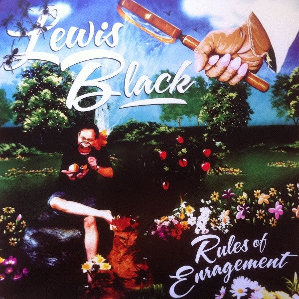 Lewis Black - Rules Of Enragement - 2004 Comedy Central Stand Up USA Mint Condition LP Record on Blue Vinyl with Sticker - Comedy Entertainment Product