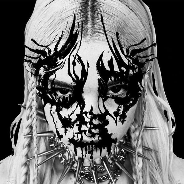 Poppy - I Disagree - Mint Edition 2020 LP Record, Sumerian Zia Exclusive Clear Vinyl with Black Interior, Rock / Nu Metal / Pop Rock Music Album