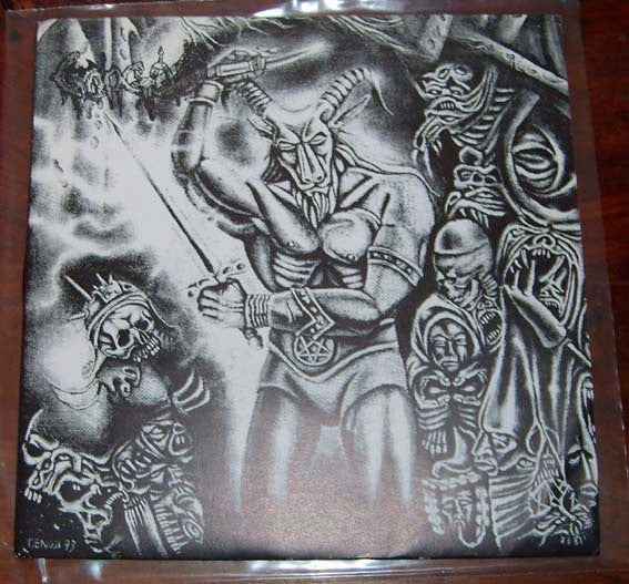 Gorgon - Immortal Horde 1993 Italian Black Metal 7 - inch EP Vinyl Record with Insert and Limited Edition from Wounded Love Records