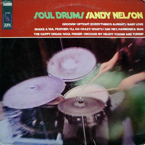Sandy Nelson - Soul Drums - A Vintage 1968 Imperial USA Vinyl LP Record in VG+ Condition for Pop, Rock, and Funk Music Lovers