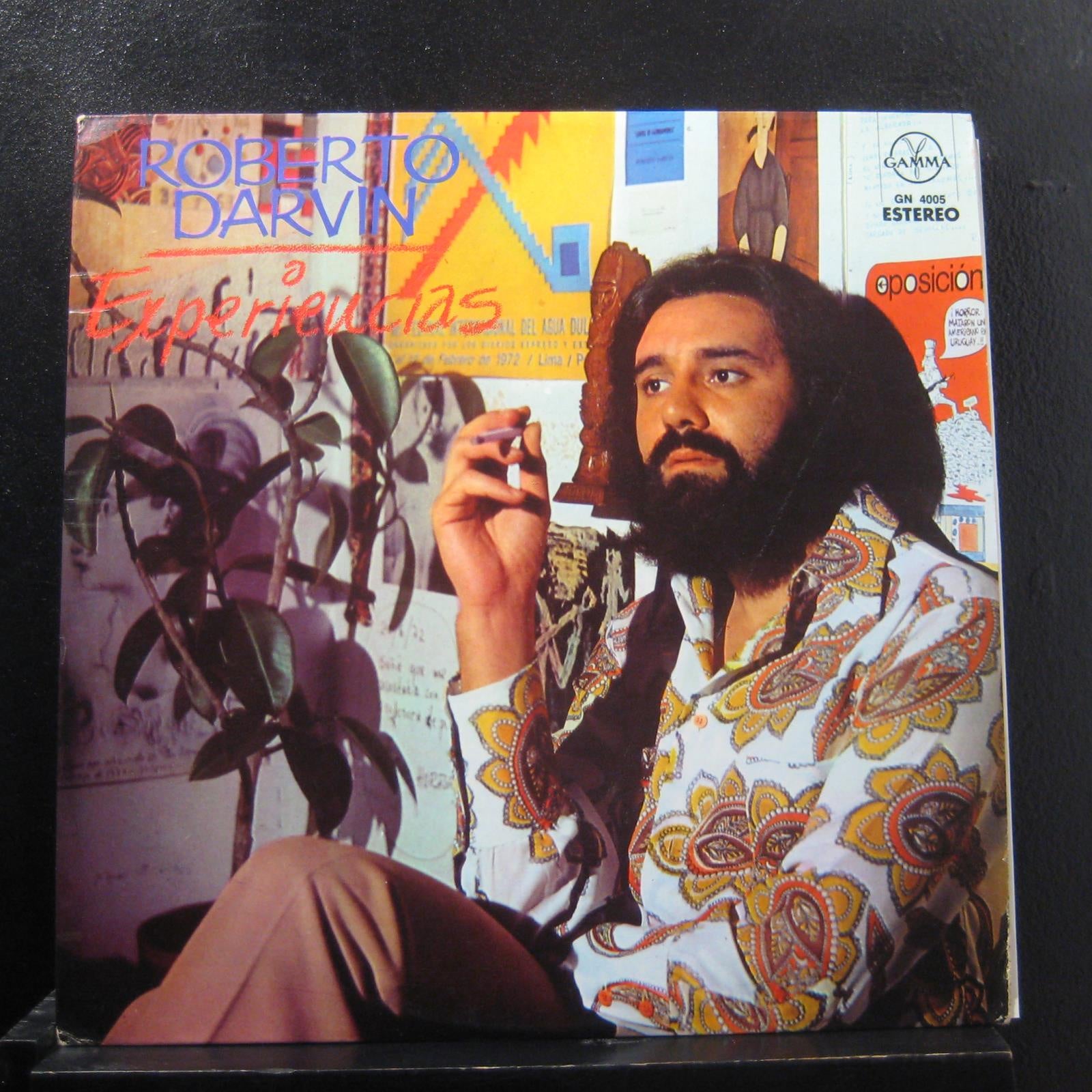 Roberto Darvin - 'Experiencias' LP Vinyl Record, 1973 Release from Gamma Mexico in Latin and Folk Genres