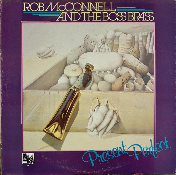 Rob McConnell & The Boss Brass - Present Perfect (1980 USA VG+ Stereo Jazz / Big Band Vinyl Record)