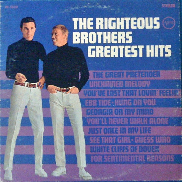 Righteous Brothers - 1967 USA First Press VG+ Stereo Greatest Hits - Soft Rock/Pop