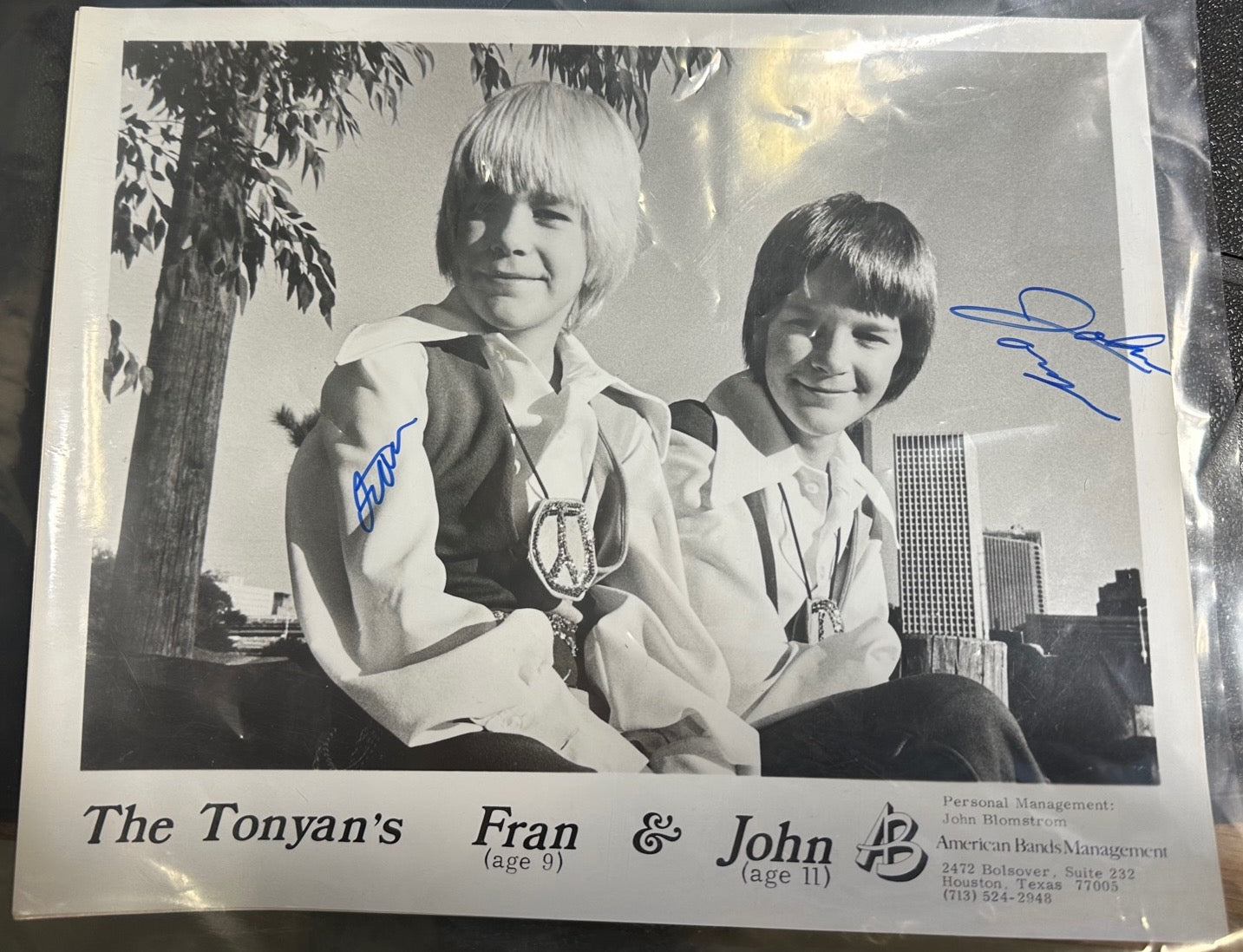 1973 The Tonyans - 'Who Will Buy' VG+ LP Record with 3 Signed Press Photos, Rock/Pop/Lounge