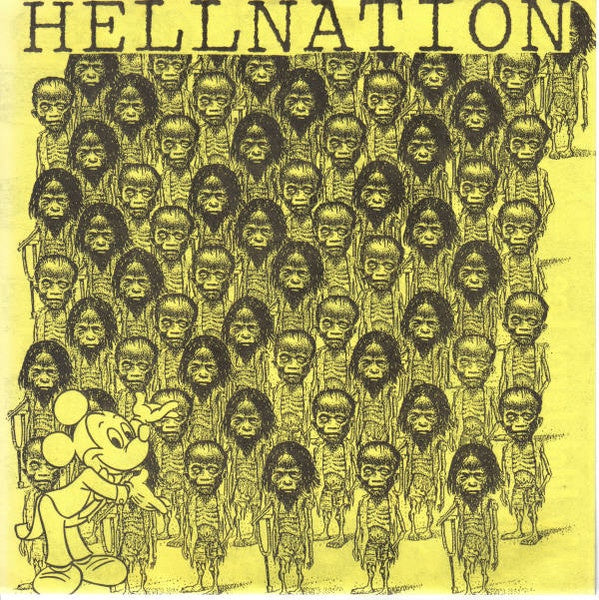 Hellnation - Suppression Mint Flavored 7 EP Record from 1991 Sound Pollution USA Vinyl in Grindcore, Hardcore, and Power Violence Genres