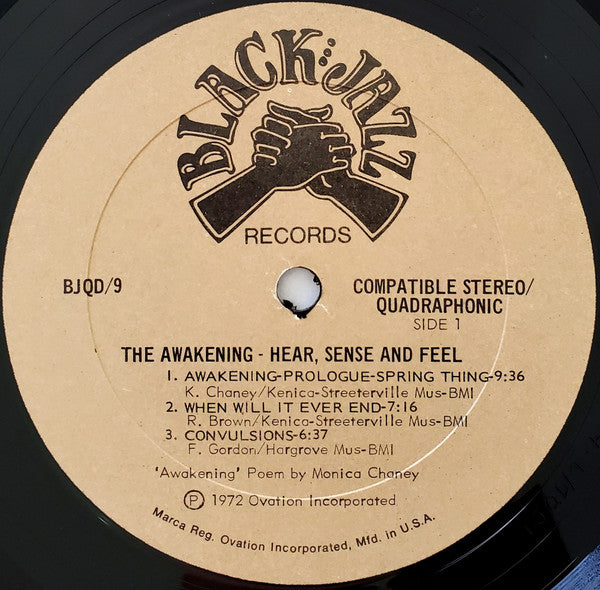 1972 US Quadraphonic Black Jazz VG+ LP Record - The Awakening: Hear, Sense, Feel