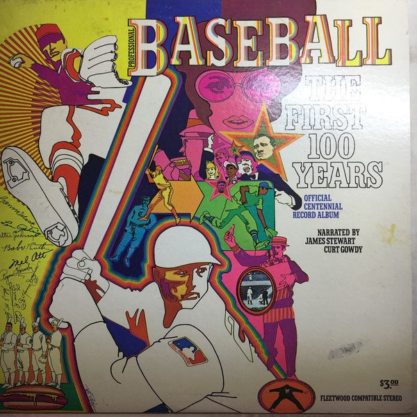 1969 USA VG+ Professional Baseball - The First Century Narrated by Jimmy Stewart