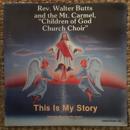 Walter Butts - 'This Is My Story' - A Vintage and Excellent Condition LP Vinyl Record from 1982, Gospel Music Originating from Lebanon, Ohio, USA