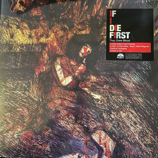 If I Die First – They Drew Blood - Mint- EP Record 2022 Velocity White / Black / Neon Magenta Merge Vinyl - Rock / Post-Hardcore