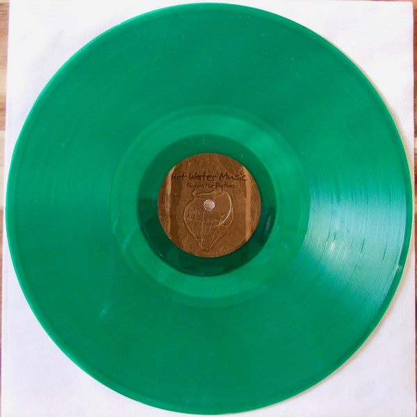 Hot Water Music - 'Finding The Rhythms' Mint Condition 1999 LP Record from No Idea USA in Punk, Hardcore, Emo Genre with Green Vinyl and Insert