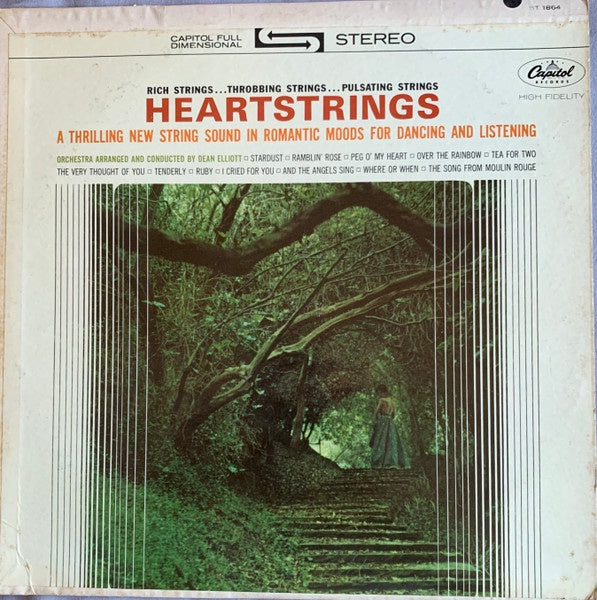 1963 US Capitol Vinyl LP - Dean Elliott's Heartstrings Jazz & Easy Listening