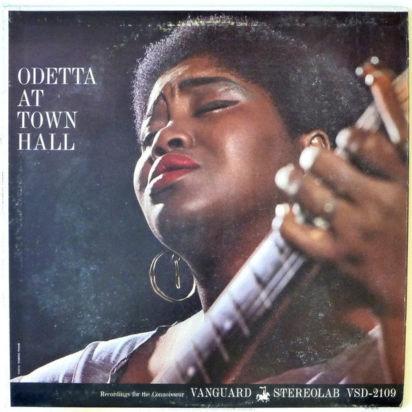Odetta's Classic Folk, Blues, and Spirituals - At Town Hall - A VG+ LP Record from 1962, Original USA Vanguard Vinyl Album