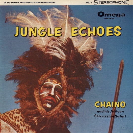 Chaino's African Percussion Safari - Jungle Echoes 1959 Omega USA Stereo Jazz/Afrobeat Record