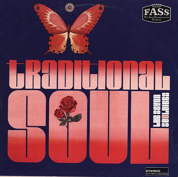1968 German Vinyl LP - The Seven Souldiers' Traditional Soul/Funk Record, VG+
