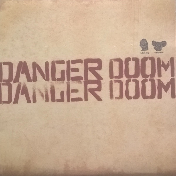 2005 Epitaph USA Vinyl - Danger Doom Hip Hop EP Record - Sofa King / Mince Meat