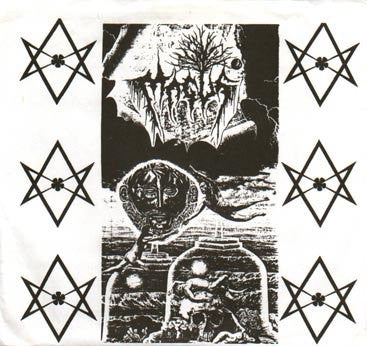 Magus - Ruminations Of Debauchery - Orange 7 - Inch Vinyl EP Record from 1992 in Gothic Style USA with 2 Inserts, Featuring Death Metal and Doom Metal Genres