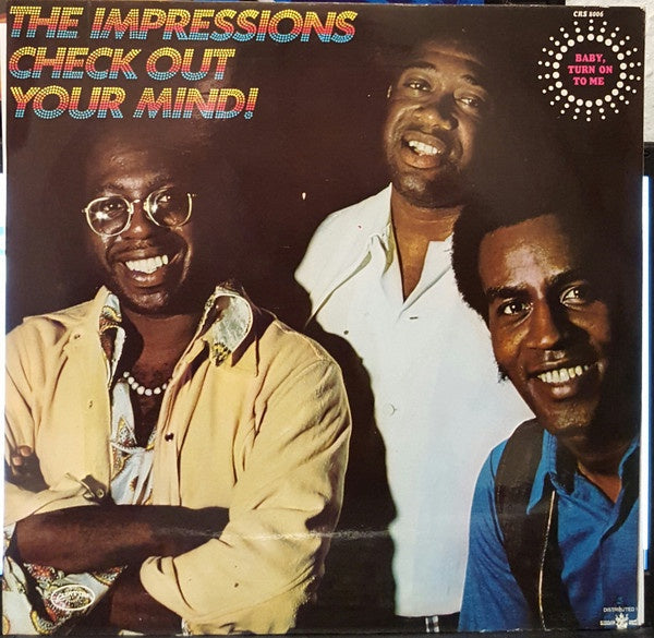 The Impressions - Soul / Funk Music Album - Check Out Your Mind! (1970, USA, VG Condition)
