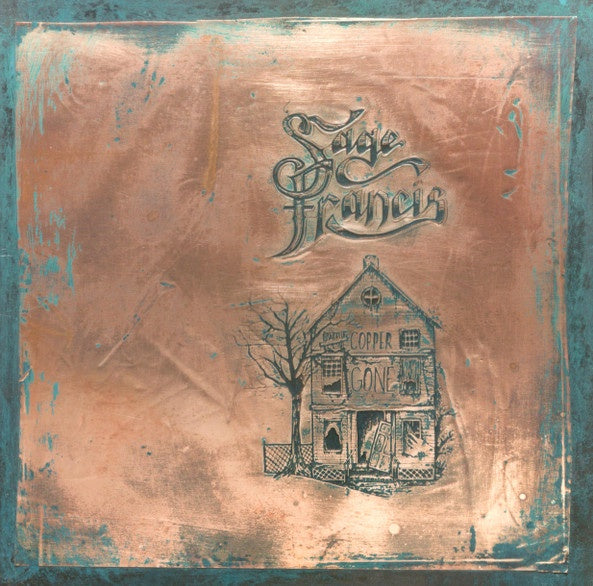 Sage Francis - Copper Gone - Hip Hop 2 LP Record Released in 2014 on Strange Famous Copper And Translucent Blue Vinyl, Mint Condition