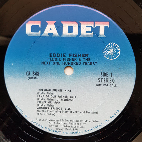 1970 Cadet USA Promo LP Record: Eddie Fisher's Jazz - Funk Soul Album