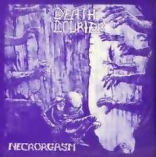 1990 Greek Death Metal 7 - Inch EP Vinyl Record with Insert: Death Courier – Necrorgasm in Mint Condition