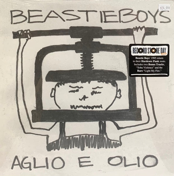 Beastie Boys' Aglio E Olio 1995 Punk / Hardcore Vinyl EP - 2021 Record Store Day Exclusive, Grand Royal RSD Clear 180-gram Vinyl