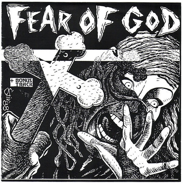 Fear Of God - 1988 US Black Vinyl 7' EP Record in Mint Condition - Grindcore and Noisecore Music Release by Temple Of Love