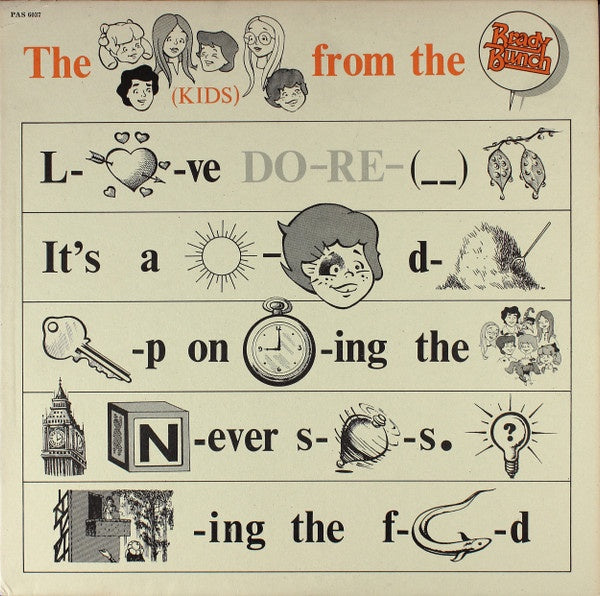 1972 Paramount USA Vinyl LP Record - The Kids From The Brady Bunch Pop Rock / Funk Music Album in VG+ Condition