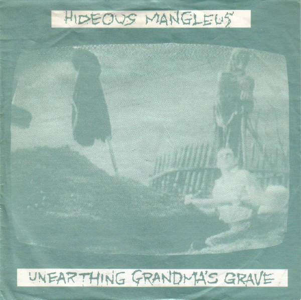 Hideous Mangleus - Unearthing Grandma's Grave - 1991 German Ecocentric 7-inch EP Vinyl Record with Insert in Grindcore and Death Metal Genres