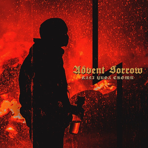 Advent Sorrow - Kali Yuga Crown Mint Limited Edition 2019 LP Record from Werewolf Finland in Red/Black Swirl Vinyl with Poster - A Black Metal Album