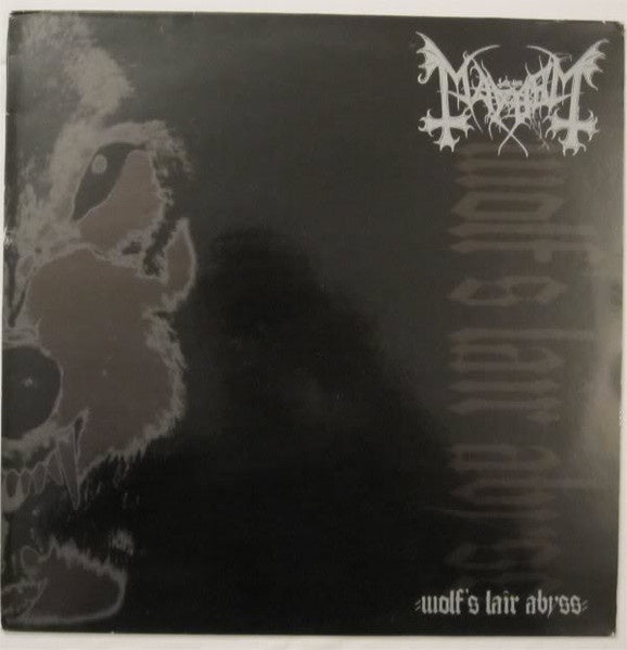 1997 UK Mint Mayhem - Wolf's Lair Abyss Black Metal LP Vinyl Record & Insert