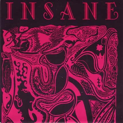 Insane - Incense 1993 Greek Vinyl 7' Single Record in Thrash Rock Genre by Molon Lave Records