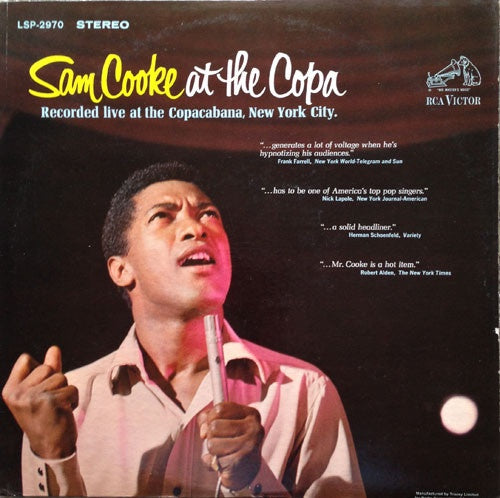 1964 RCA Victor USA Stereo Vinyl LP - Sam Cooke At The Copa Soul/R&B