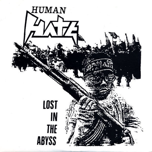 Rare 1991 Heavy Metal 7 EP Vinyl Record - Human Hate's 'Lost In The Abyss' with Insert, Featuring Death Metal and Thrash Styles from Brazil