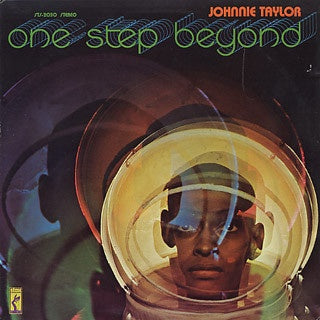 Johnnie Taylor's Musical Masterpiece - One Step Beyond, a VG- Stereo Album from USA in Funk, Soul, and R&B Genres