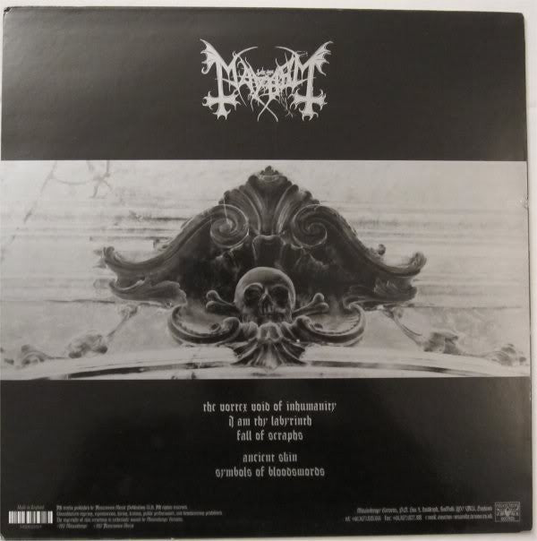 1997 UK Mint Mayhem - Wolf's Lair Abyss Black Metal LP Vinyl Record & Insert