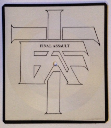 Final Assault - 1987 Azra USA Heavy Metal / Power Metal Shaped Picture Disc Vinyl 7 - Single Record, VG+ Condition