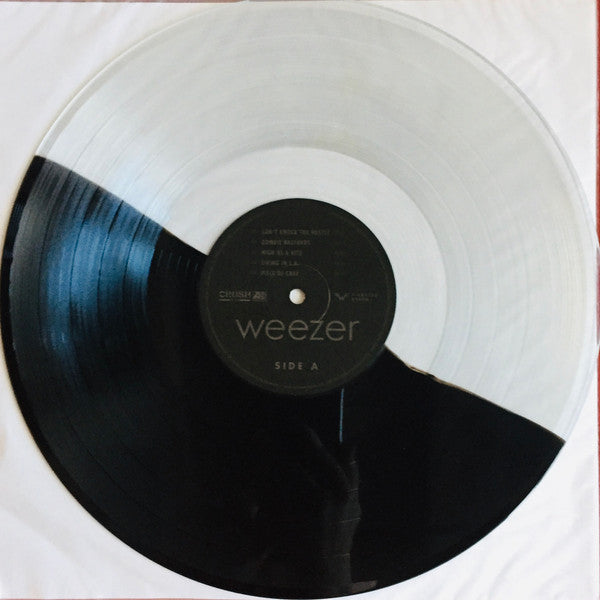 Weezer - Weezer (Black Album) - Mint Condition LP Record from 2019 by Atlantic and Crush Music - Clear and Black Split Vinyl in Pop Rock and Power Pop Genres