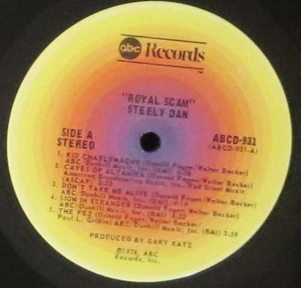 1976 USA Original Steely Dan - The Royal Scam VG LP Vinyl - Classic Jazz-Rock