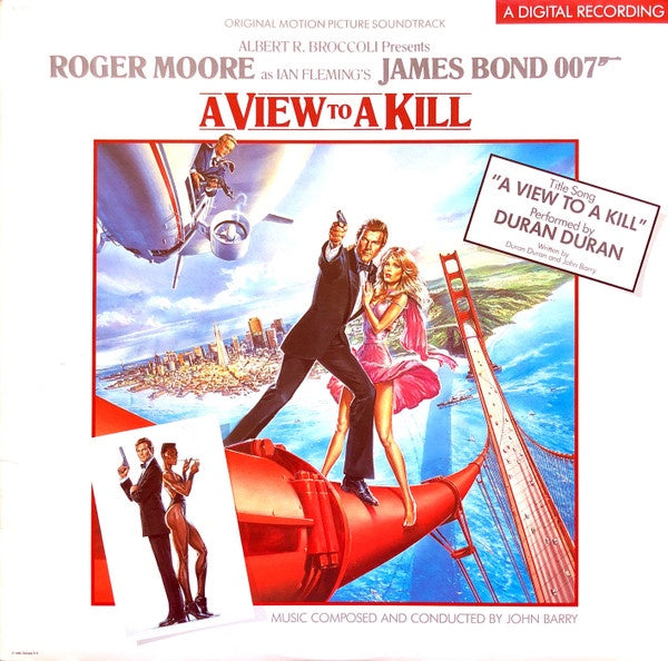 1985 Capitol USA Mint Vinyl LP - John Barry's 'A View To A Kill' Soundtrack
