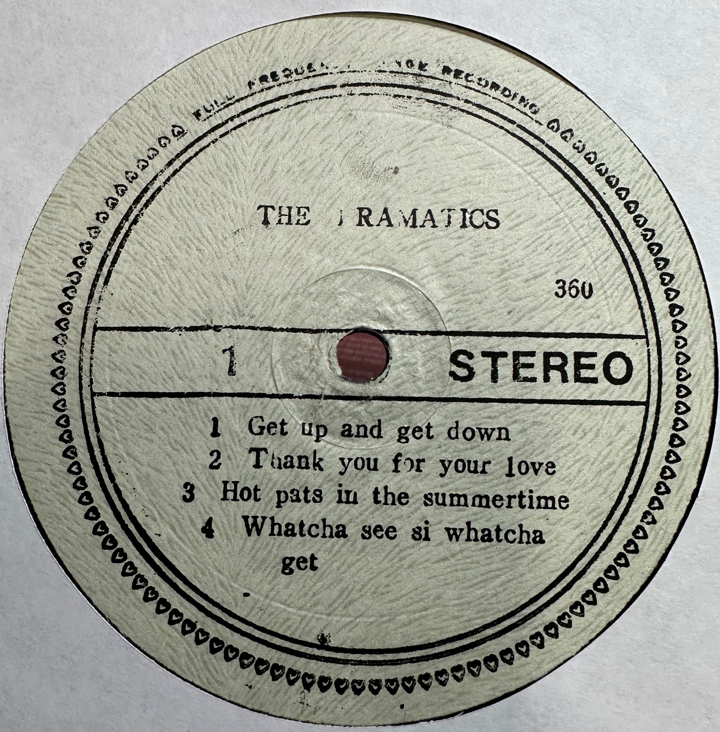 1971 South Korea VG+ LP Vinyl Record: The Dramatics - Whatcha See Is Whatcha Get (Soul/Funk)