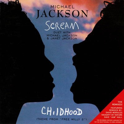 1995 Epic USA Vinyl 12' Single Record: Michael Jackson - Scream / Childhood (VG+)