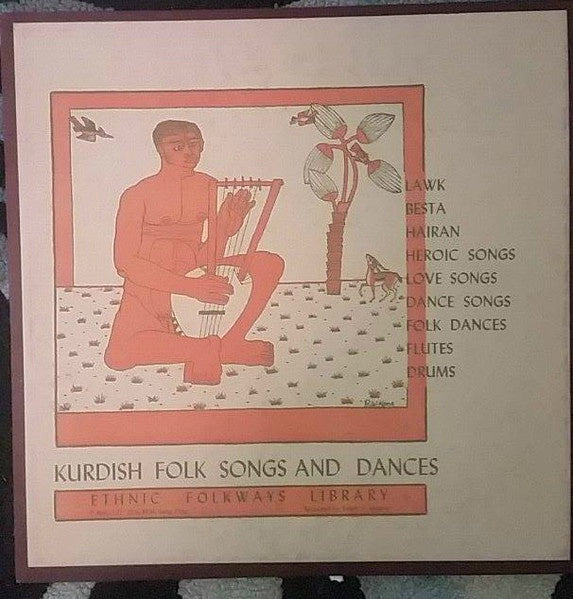 1955 USA Folkways Vinyl LP - Kurdish Folk Songs and Dances with Booklet