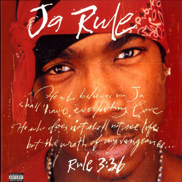 Ja Rule's Hip - Hop Vinyl Album - Rule 3:36, 2 LP Record Released in 2000 by Def Jam in USA with VG+ Condition