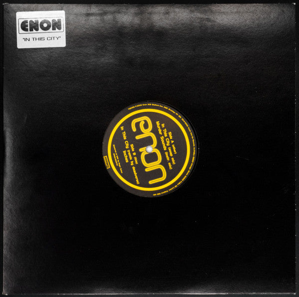 Enon - In This City - VG+ 12 Single Record 2003 Touch And Go USA Vinyl - Synth-pop /